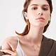 GOMAKERER 16 Pcs Flat Round Earring Findings with 20 Pcs Plastic Ear Nuts KK-GO0001-43-7