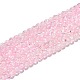 Chapelets de perles en verre craquelé peints à la bombe CCG-Q002-6mm-01-1