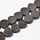 Heart Electroplated Natural Druzy Quartz Crystal Beads Strands G-A142-01A-1