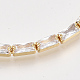 Adjustable Brass Cubic Zirconia Slider Bracelets BJEW-S142-01A-G-2