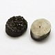 Electroplated Natural Druzy Crystal Cabochons G-N0260-01-1