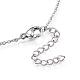 304 Stainless Steel Pendant Necklaces NJEW-N0074-07P-A-2
