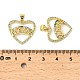 Латунные микро проложить кубического циркония подвески KK-M324-02E-G-3