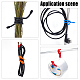Gorgecraft Attaches de câble réutilisables AJEW-GF0005-39-6