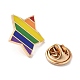 Pride Rainbow Theme Enamel Pins JEWB-G031-01P-3