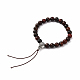 Буддийские украшения из дерева из бисера стрейч браслеты изготовление BJEW-JB05786-01-1