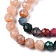 Naturelles et synthétiques mélangées perles de pierres précieuses brins G-D080-A01-01-11-3