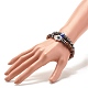 2Pcs 2 Style Synthetic Hematite & Wood Stretch Bracelets Sets BJEW-JB07614-6