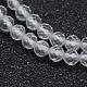 Chapelets de perles en cristal de quartz naturel G-E411-28-3mm-3