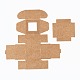 Прямоугольная складная креативная подарочная коробка из крафт-бумаги CON-B002-04D-02-3