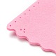不織布刺繍針フェルト縫製クラフトかわいい鞄キッズ  子供のための手作りのギフトを縫うフェルトクラフトは最高に会います  小花  ピンク  14x13x3.5cm DIY-H140-12-3