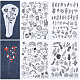 CRASPIRE 150Pcs Flowers Leaves Water Soluble Embroidery Stabilizers Plants Hand Sewing Stick and Stitch Transfers Paper Wash Away Pre-Printed Self Adhesive Patterns for Bags Cloth Sewing Lovers DIY-CP0009-52G-1