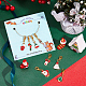 NBEADS 8 Pcs Christmas Theme Stitch Markers HJEW-NB0001-47-5