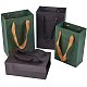 Pandahall elite 12 pz 2 formati regalo sacchetti di carta kraft sacchetti neri verdi per bomboniere CARB-PH0002-02-1