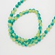 Two-tone Spray Painted Round Glass Beads Strands X-DGLA-R002-10mm-12-1