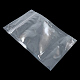 長方形のアルミ箔のジップロックの袋  再封可能なバッグ  ポーチ食品の袋をスタンドアップ  銀  24x16cm X-OPP-R003-16x24-01-2
