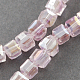 Chapelets de perles en verre électroplaqué X-EGLA-R030-6x6mm-29-1