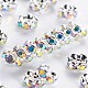 Brass Rhinestone Spacer Beads RB-A014-L5mm-28S-NF-1