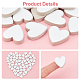 PandaHall 60pcs Heart Porcelain Mosaics PORC-PH0001-24-6