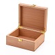 Boîte à bijoux en bois inachevé OBOX-WH0004-11-3