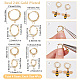 SUNNYCLUE 1 Box 16Pcs Leverback Earring Findings 16/18/20/24mm Real 24K Gold Plated Stainless Steel Huggie Hoops Leverbacks Round Lever Backs Hinged Hoop Earring Hooks for Jewelry Making DIY Supplies STAS-SC0004-67G-2