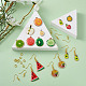 Kits de fabrication de boucles d'oreilles thème fruits bricolage DIY-PJ0001-05-5