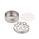 Boîtes rondes peu profondes en aluminium AJEW-WH0258-141B-3