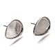 Accessoires des clous d'oreilles en 304 acier inoxydable STAS-P262-02P-1