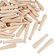 Unfinished Mini Natural Wooden Half Drilled Beads WOOD-OC0001-27A-1