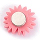 Blume Kunststoff Diamant Malerei Magnet Abdeckung Halter AJEW-M028-03F-3