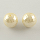 ABS Plastic Imitation Pearl Faceted Round Beads MACR-S251-A41-1