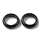 Natural Obsidian Plain Band Ring for Women RJEW-P044-01A-10-2
