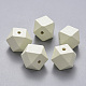 Painted Natural Wood Beads WOOD-Q040-020B-A-M-2
