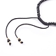 Verstellbare Nylonschnur geflochtenen Perlen Armbänder BJEW-JB06023-01-3