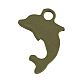 Tibetan Style Alloy Dolphin Pendants TIBEP-20140-AB-NR-2