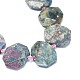 Chapelets de perles de rubis en zoïsite naturelle G-F632-21-2