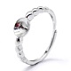 Adjustable 925 Sterling Silver Ring Components STER-I016-030P-4