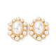 Abs cabujones de perlas de imitación PALLOY-E026-08G-2