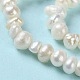 Naturales keshi abalorios de perlas hebras PEAR-E018-64-4