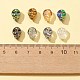 80 pièces 8 couleurs galvanoplastie perles de verre EGLA-FS0001-29-3