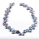 Hebras de cuentas de perlas keshi de perlas barrocas naturales en forma de lágrima PEAR-R015-01-2
