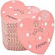 FINGERINSPIRE 300Pcs Heart Earring Display Cards Tomato Color Cardboard Earring Cards Earring Display Hanging Cards for Jewelry Accessory Display CDIS-FG0001-45-1