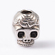 Skull Tibetan Style Alloy Beads PALLOY-ZN-61091-RS-3