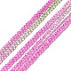 Transparent Gradient Color Glass Beads Strands GLAA-H021-01A-01-2