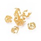 Brass Fancy Bead Caps PALLOY-G193-07G-2