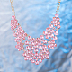 Mujeres de la moda de joya de zinc collares del collar de rhinestone de cristal de aleación babero declaración gargantilla NJEW-BB15116-C-9
