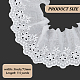 Mayjoydiy 米国 7.5 ヤード フラット コットン 刺繍リボン  服飾材料  ホワイト  3インチ（76mm） OCOR-MA0001-02-2