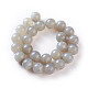 Natural Grey Agate Beads Strands G-O181-11-2
