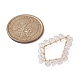 5 pendentif en laiton de style 5 avec perles de verre. PALLOY-JF02262-3