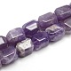 Natural Faceted Amethyst Column Bead Strands G-L174-14A-1